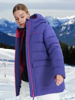 Пуховик женский Glissade, синий, арт. 131929