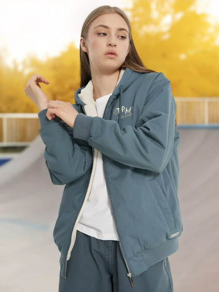 Куртка утепленная женская оверсайз Termit, серый, арт. 26957