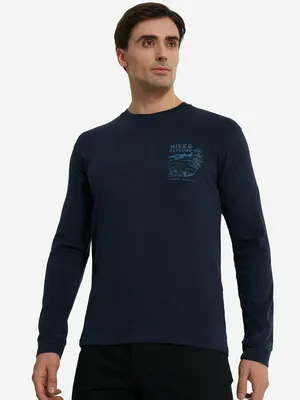 Лонгслив мужской Craghoppers Limestone, синий, арт. cmt1022