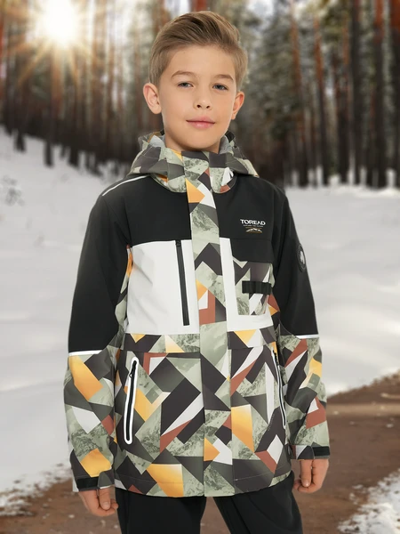 Куртка утепленная для мальчиков Toread, зеленый, арт. qabbam93214t3j-l384