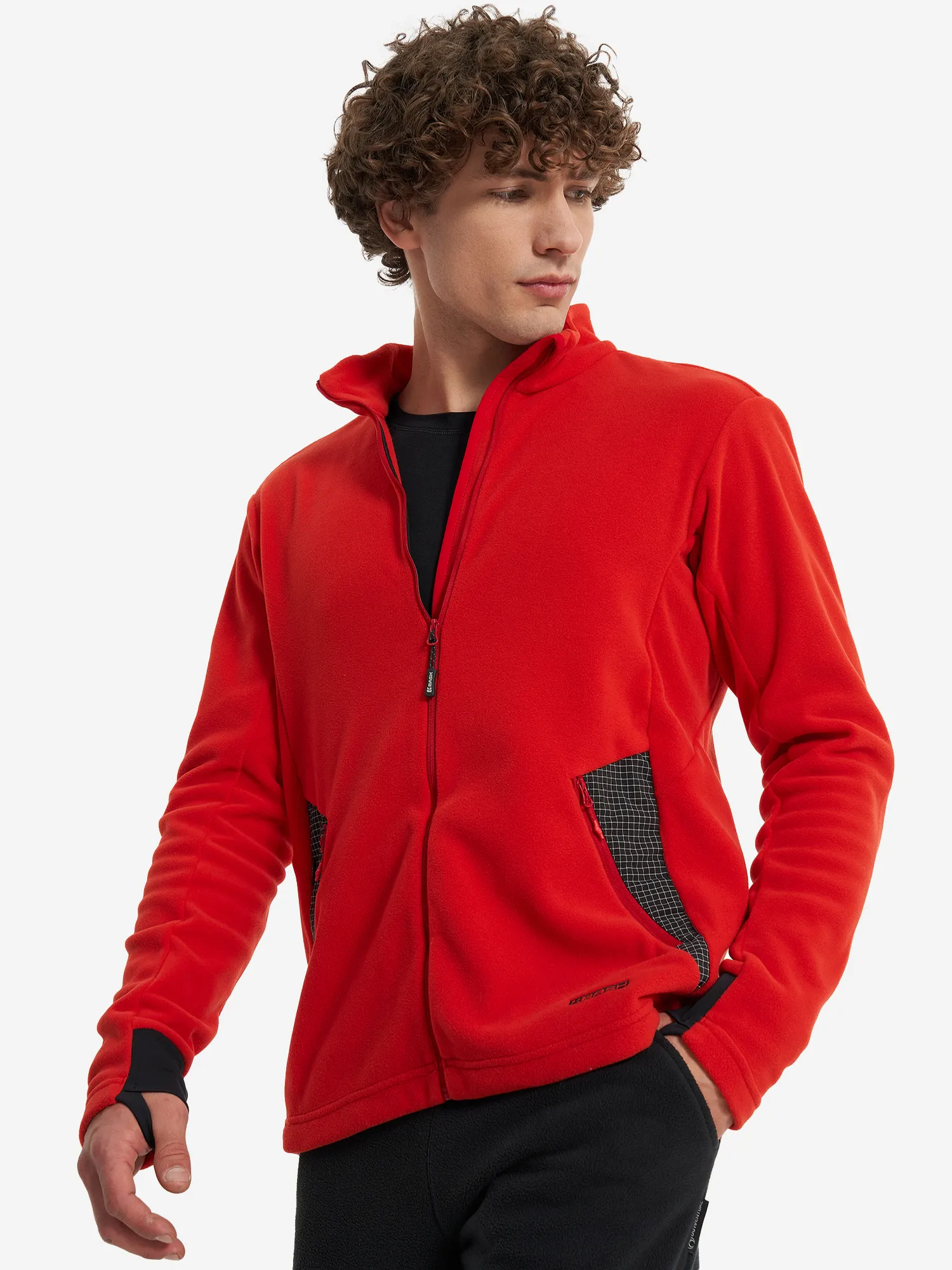 Джемпер флисовый мужской Bask Cell, красный, арт. 21027bsk-9205