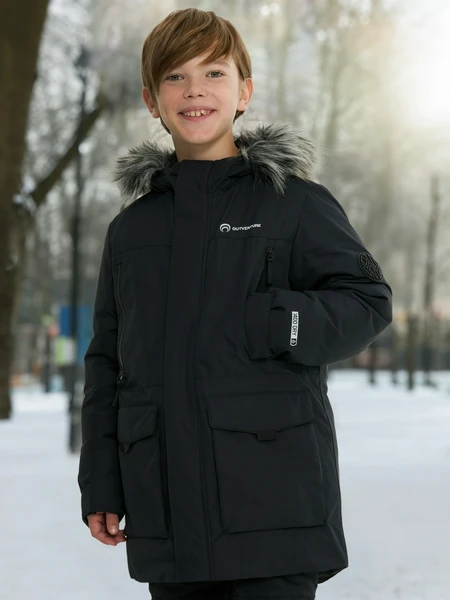 Пуховик для мальчиков, черный, арт. 131003out-99