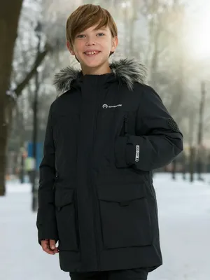 Пуховик для мальчиков, черный, арт. 131003