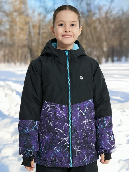 Куртка утепленная для девочек Gusti, черный, арт. gw4gs821gst-black