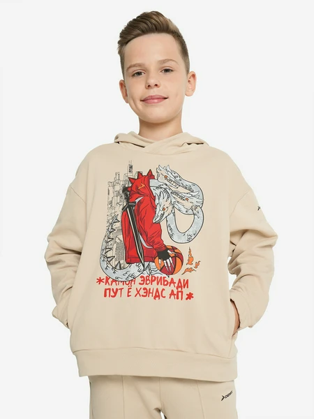 Худи для мальчиков Demix, бежевый, арт. 137713dmx-t1