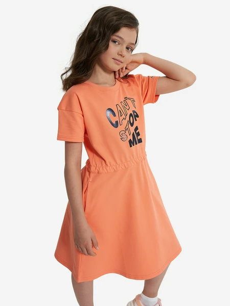 Платье для девочек Demix, оранжевый, арт. 27106
