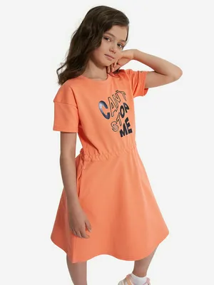 Платье для девочек Demix, оранжевый, арт. 27106