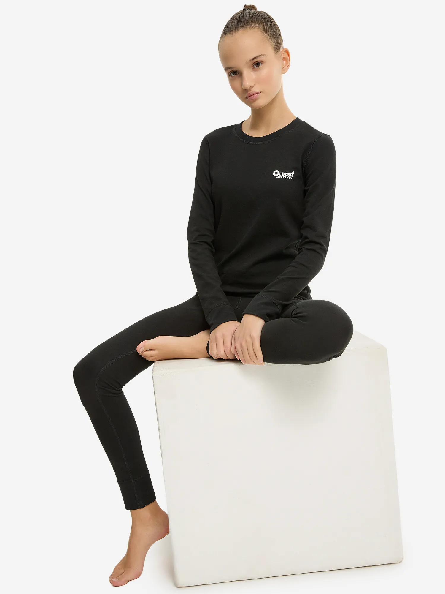 Комплект термобелья для девочек Oldos, черный, арт. aoaw24su2kc08o1k-black