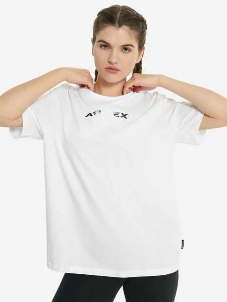 Футболка женская оверсайз Athlex, белый, арт. 132757a31-00