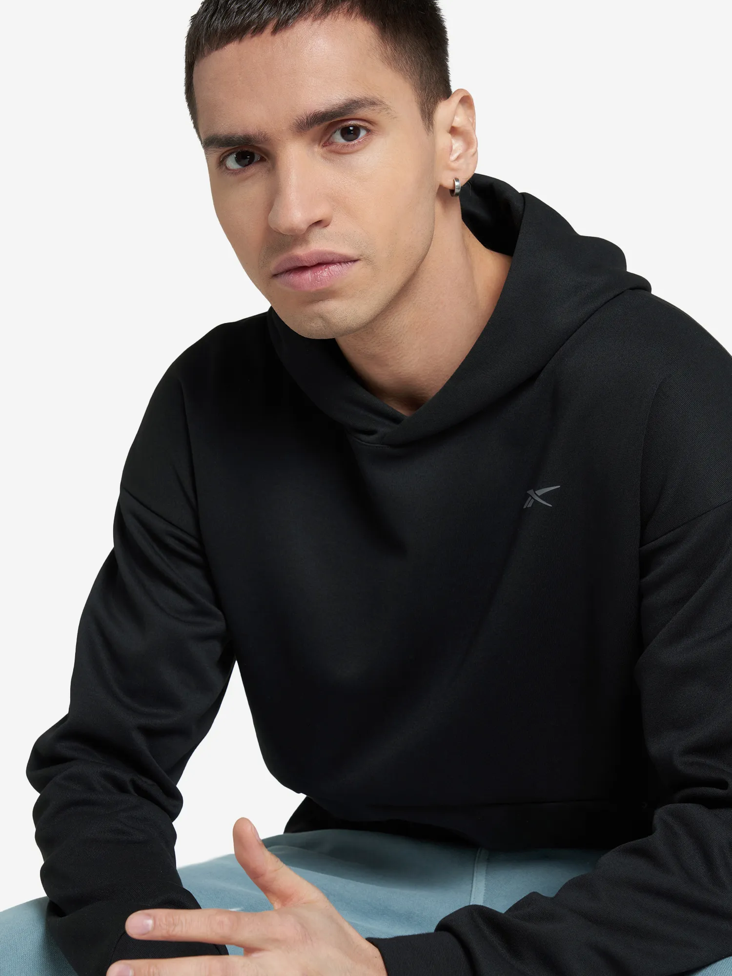 Мужское худи Reebok, черный, арт. 100075764r00-.