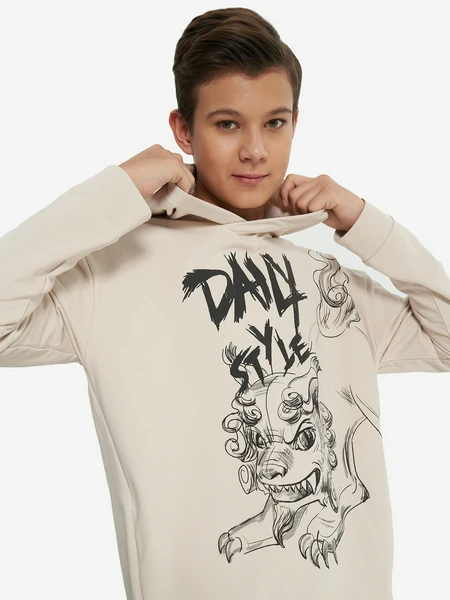 Худи для мальчиков Demix, бежевый, арт. 134506dmx-t0