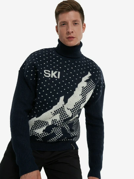 Мужской свитер Glissade, синий, арт. 131885gsd-mw