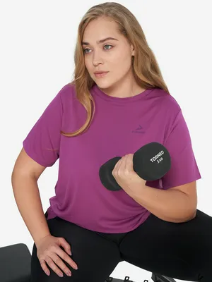 Футболка Demix Plus Size, фиолетовый, арт. 130140DMX-P3