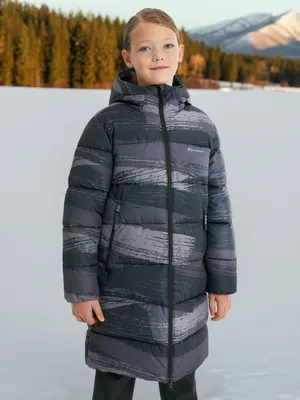 Пальто утепленное для девочек, серый, арт. 131858