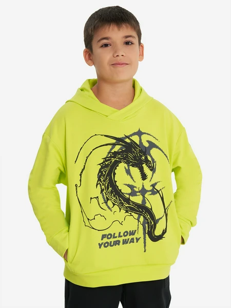 Худи для мальчиков Demix, зеленый, арт. 137705dmx-g2