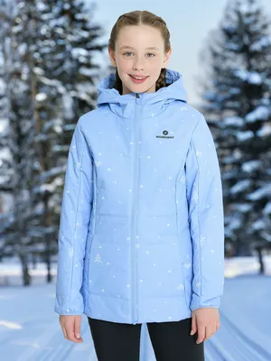Куртка утепленная для девочек Nordway, голубой, арт. 132402