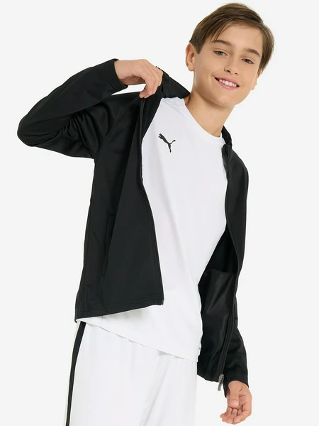 Джемпер футбольный для мальчиков PUMA Teamliga Jr, черный, арт. 657235p0p-03