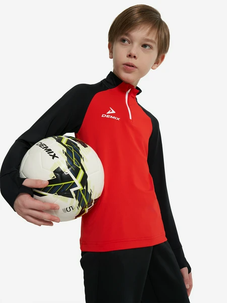 Джемпер футбольный для мальчиков Demix Playmaker, красный, арт. 130574dmx-hb