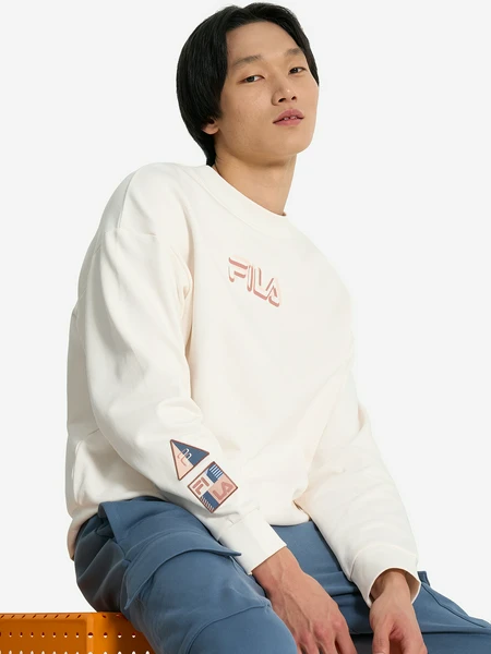 Свитшот мужской оверсайз FILA, бежевый, арт. 133299fla-01