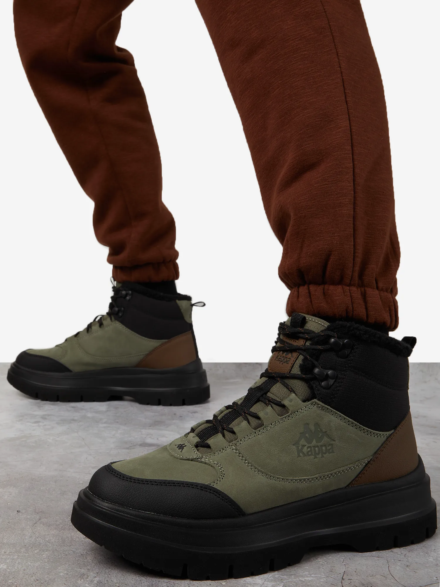 Ботинки утепленные Kappa Bonno Mid, зеленый, арт. 122794kap-g4