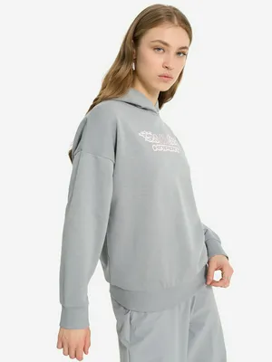 Худи женское оверсайз Kappa, серый, арт. 27282