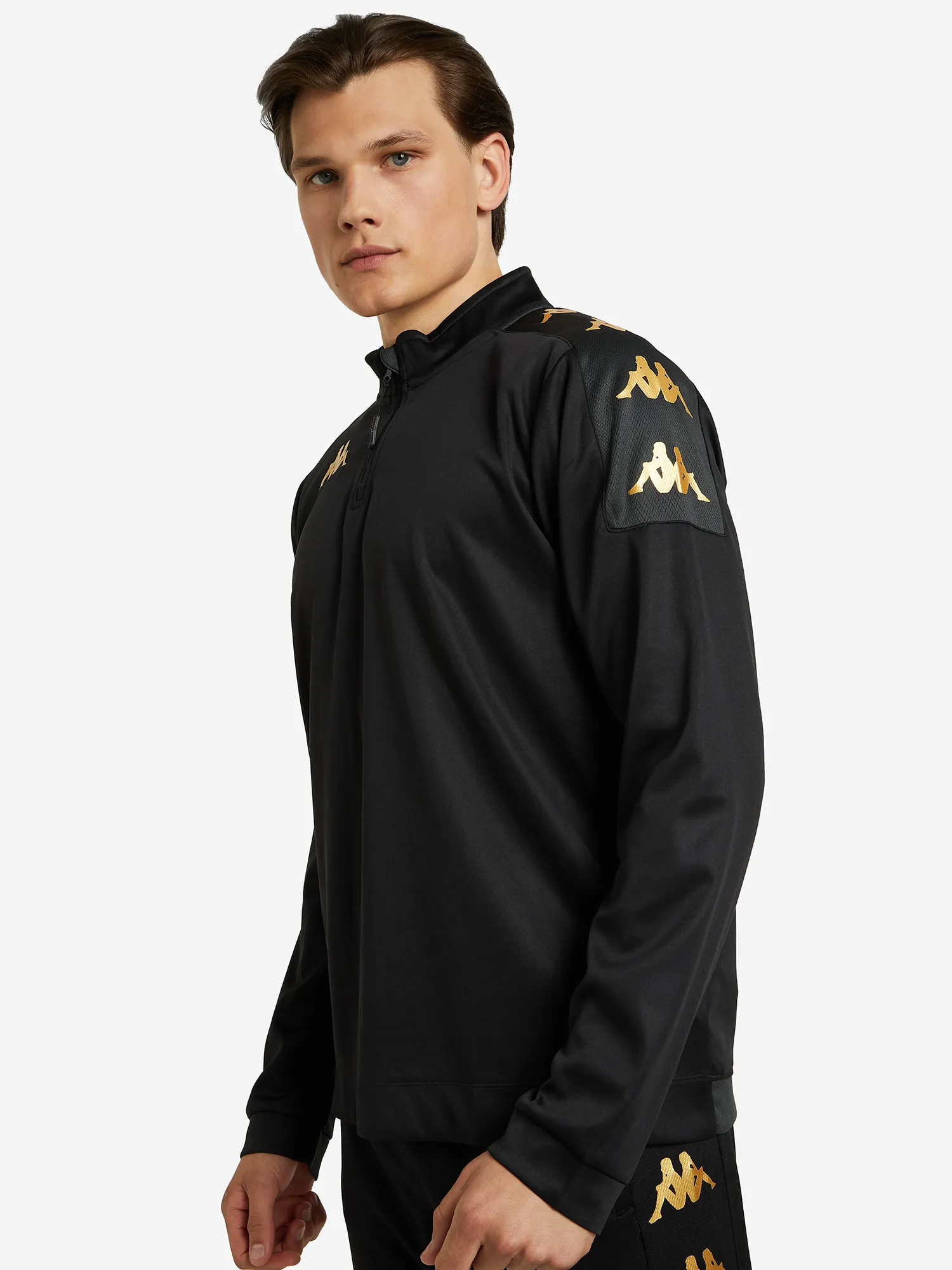 Толстовка мужская Kappa, черный, арт. 331g3hwkap-a00