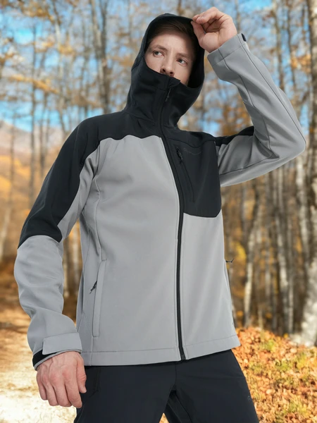 Куртка софтшелл Outventure мужская, серый, арт. 129947out-ab