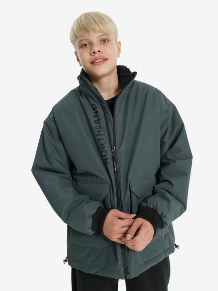 Куртка утепленная для мальчиков Northland, серый, арт. 27433