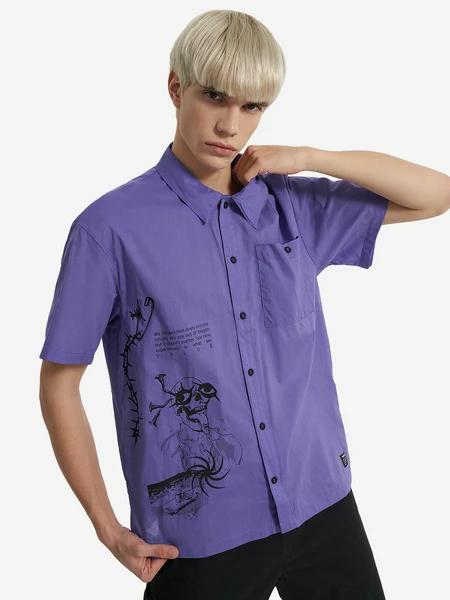 Рубашка с коротким рукавом мужская Termit, синий, арт. 135272trt-v2