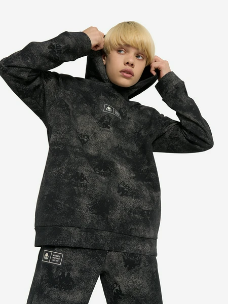 Худи для мальчиков Kappa, черный, арт. 27506