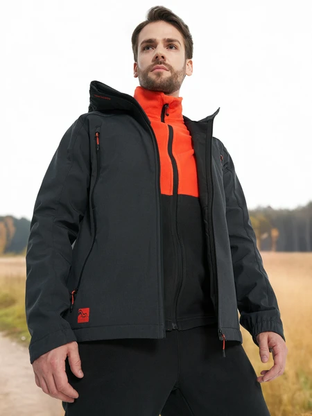 Куртка софтшелл мужская Northland, черный, арт. 27634