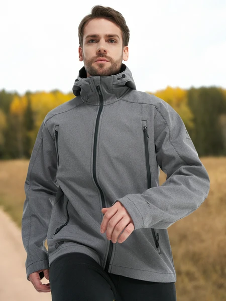 Куртка софтшелл мужская Northland, серый, арт. 140583n16-4a