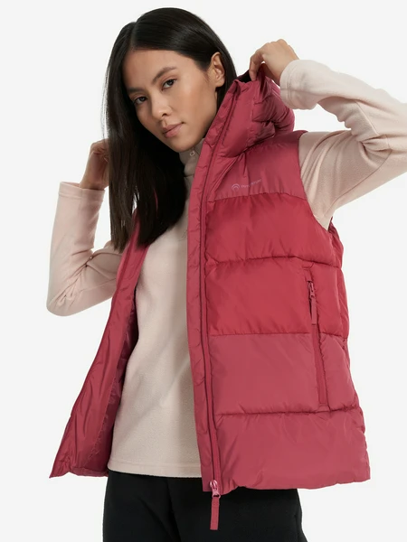 Жилет утепленный женский Outventure Alakol, красный, арт. 27647
