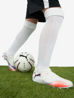 Бутсы Puma Future 8 Match Fg/Ag Jr, белый, арт. 108614P0P-01