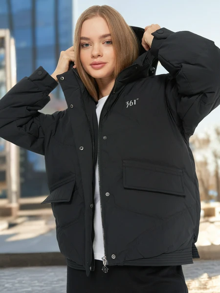 Пуховик женский 361°, черный, арт. t562539302361-2w