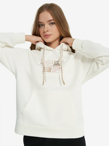 Худи женское, белый, арт. t562539803361-1w