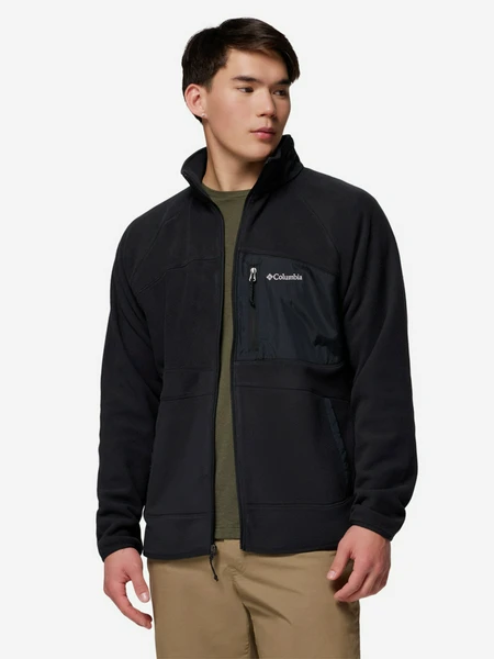 Джемпер флисовый Columbia Fast Trek Overlay Full Zip, черный, арт. 2135691clb-010