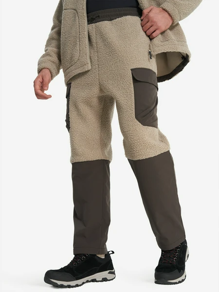 Брюки флисовые мужские Northland, бежевый, арт. 27838