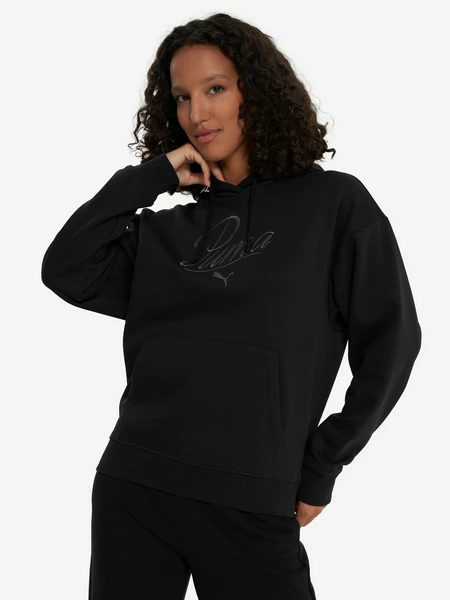 Худи женское PUMA Ess Script, черный, арт. 688072p0p-01