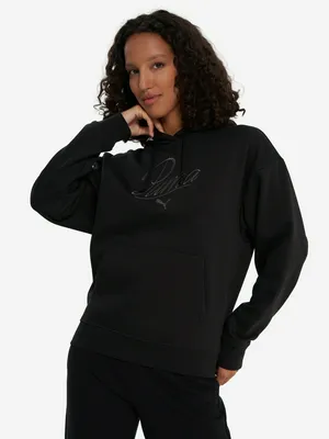 Худи женское PUMA Ess Script, черный, арт. 688072P0P-01