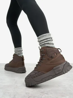 Кеды утепленные женские FILA Powder Snkr, коричневый, арт. 122376FLA-T3