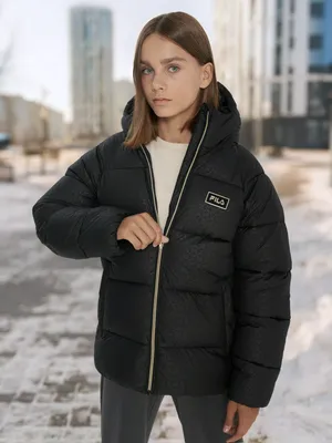 Пуховик FILA для девочек, черный, арт. 137653FLA-B5