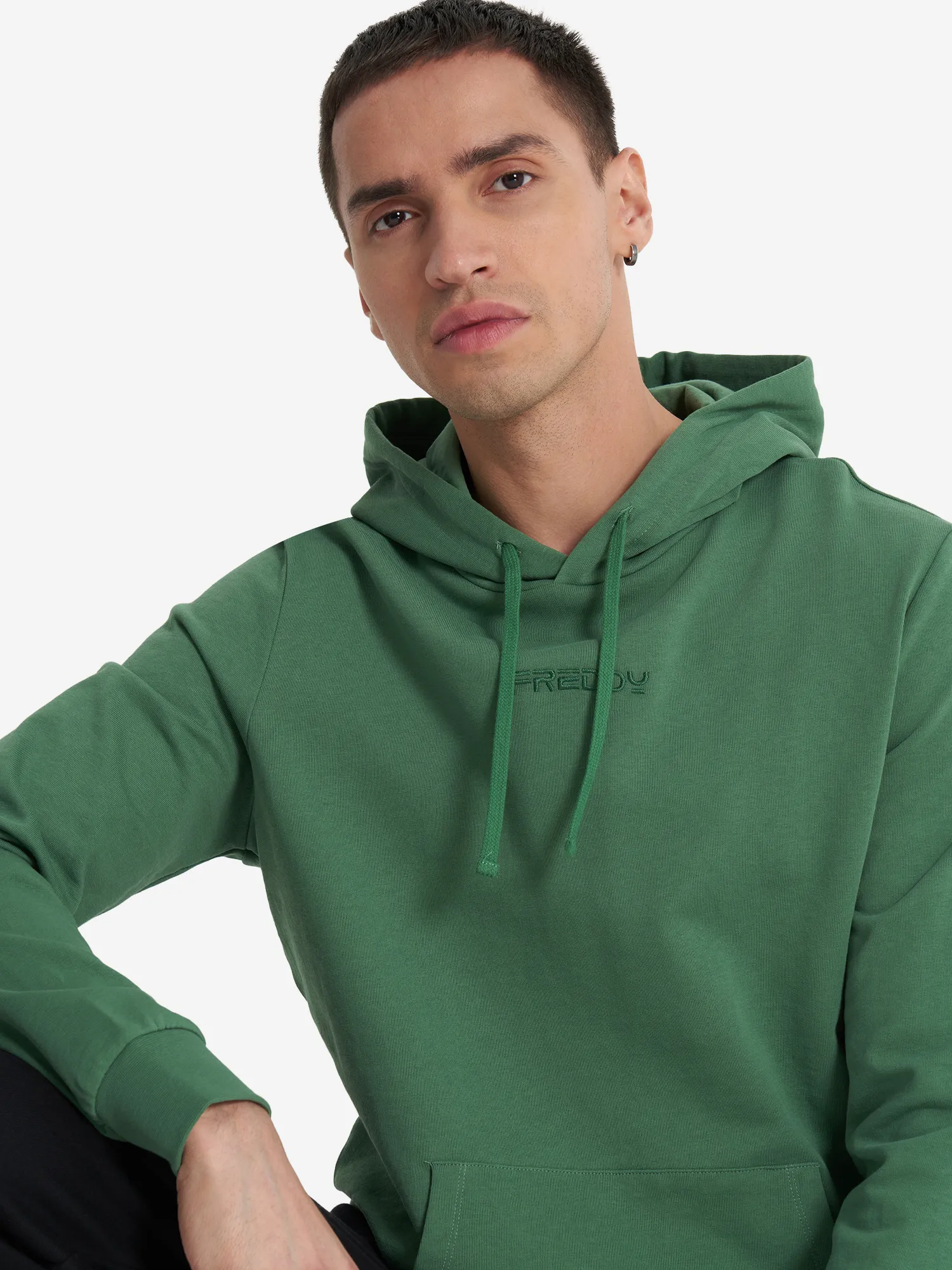 Худи мужское Freddy, зеленый, арт. 01f0549f0g-010