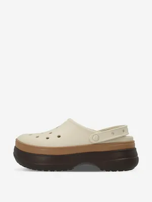 Сабо женские Crocs Classic Stacked, бежевый, арт. 211355C1G-2ZH