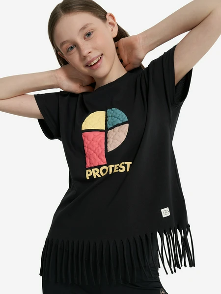 Футболка для девочек Protest, черный, арт. 135024pr0-99