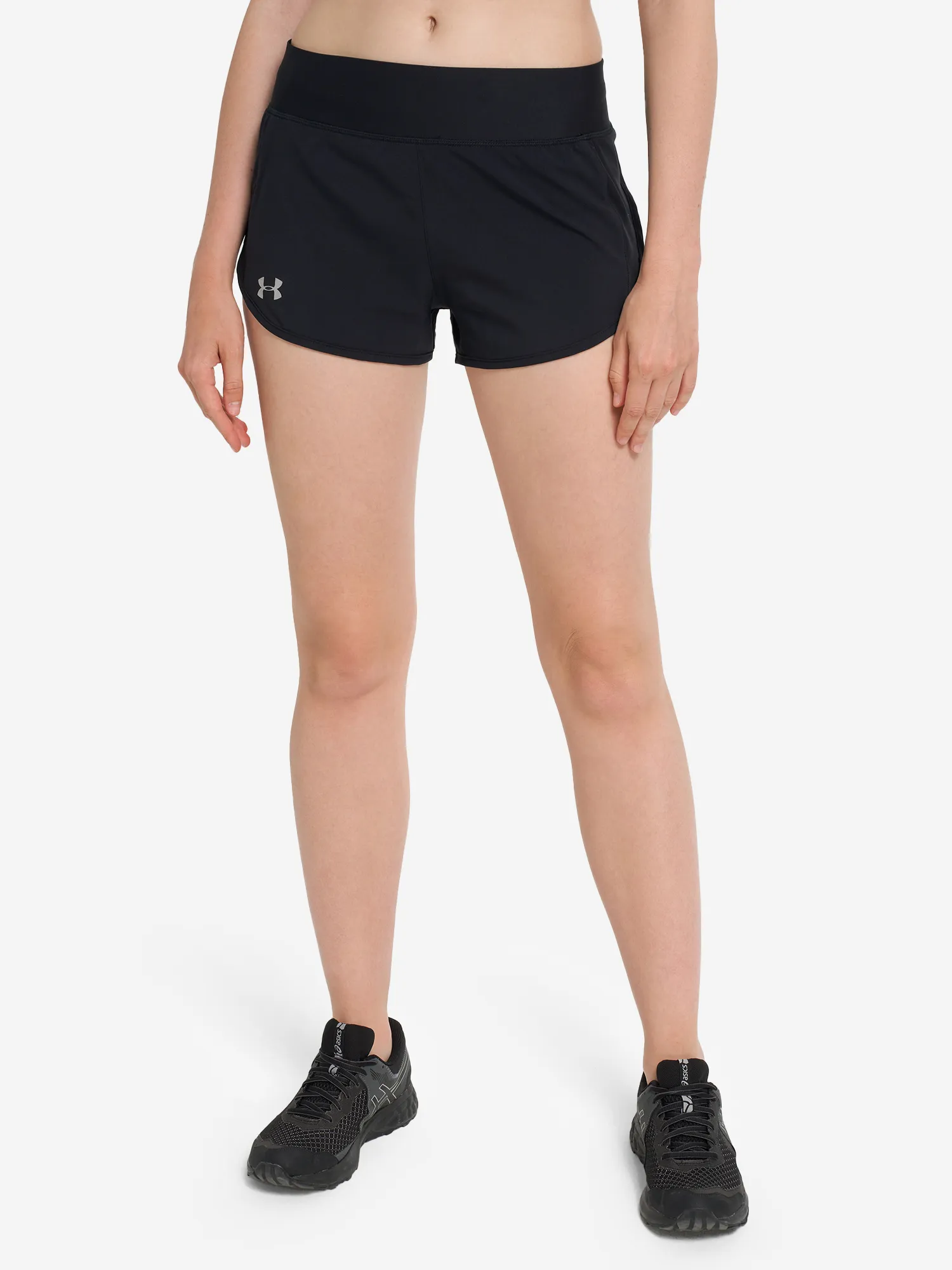 Шорты женские Under Armour Run Speedpocket, черный, арт. 1323872u0f-001