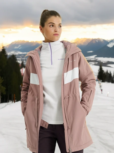 Утепленная женская куртка Glissade, коричневый, арт. 131713gsd-t2