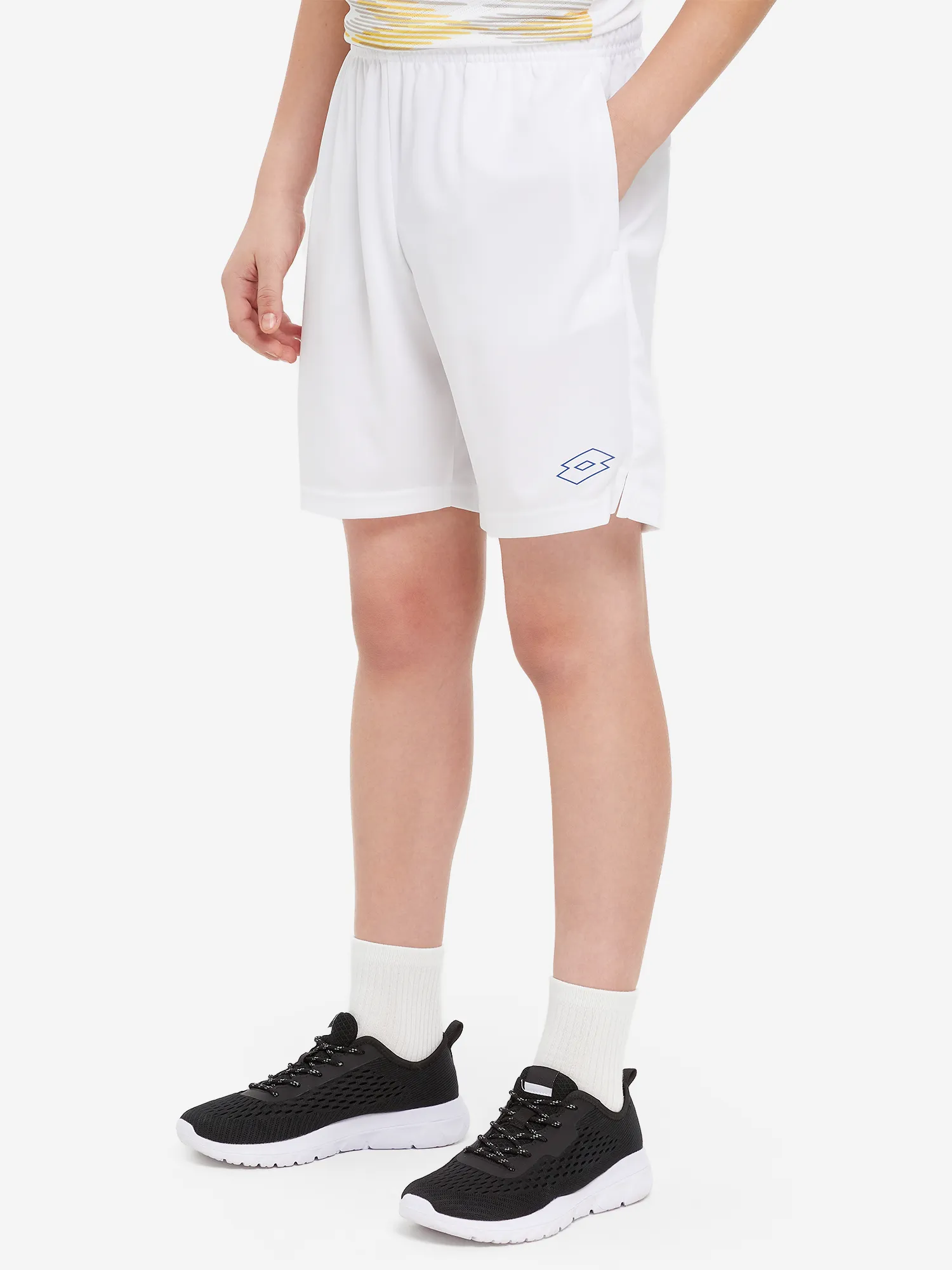 Шорты спортивные для мальчиков Lotto Squadra, белый, арт. 218885l0w-0f1