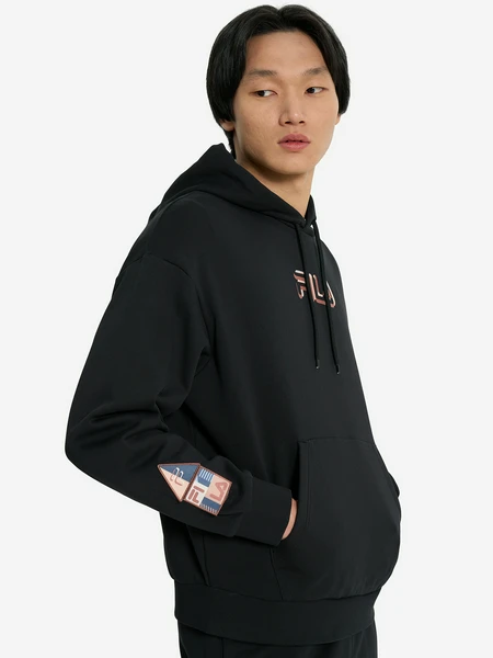 Худи мужское оверсайз FILA, черный, арт. 28039