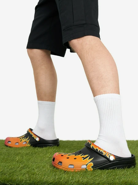 Сабо Crocs Classic Flames, черный, арт. 211004c1g-0c4